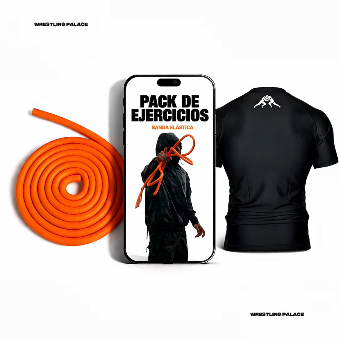 PACK SOLITARIO (Banda + Rashguard logo blanco)